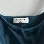 Aritzia turquoise green blue babaton sculpt knit tank crop top Photo 1