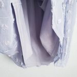 Anthropologie Blue Textured Dot Smocked Square Neck Long Sleeve Mini Dress Photo 2