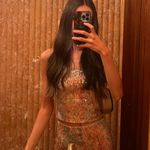 American Threads Sequin Maxi Skirt And Top Set Photo 5