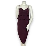 Gianni Bini Molly Dress Women Size 2 Peplum Ruffle Waist Strappy NWT Small Flaw Photo 2