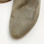 Lucky Brand  Ravynn Gray Leather Upper Block Heel Ankle Boots, Size 12 Photo 5