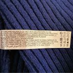 ZARA  Navy Knit Sweater with Faux Fur Trim Photo 6