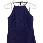 Gap  Navy Blue Eyelet Halter Dress Mini Size 6 Summer Dress Casual Croquette Twee Photo 3