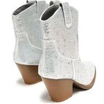 Forever Link Silver Rhinestone Cowboy Boot Photo 5