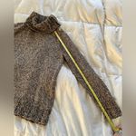 Croft & Barrow  Marled Black and Brown Turtleneck Sweater size small Photo 3