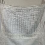 Abercrombie & Fitch  White Linen Blend Midi Dress Cottagecore Coastal Chic Size 4 Photo 2