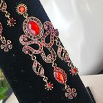 Vintage Vibes Red Burgandy Chandelier Earrings Photo 1