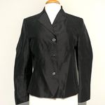 Talbots NEW NWT Black Pure Silk Vintage Blazer Jacket Photo 0