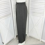 Geoffrey Beene Geoffrey‎ Beene Windowpane High Waist Cuff Hem Straight Leg Trouser Pants Grey 8 Photo 1