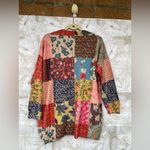 Hippie Dippie Patchwork Cardigan Sweater size medium Red Photo 9