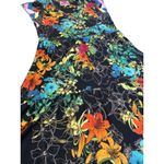 Johnny Was  Nero Tiered Floral-Print Cap-Sleeve‎ Bamboo Midi Dress Size Medium Photo 7