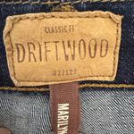 Driftwood Marilyn Classic Fit Dark Wash Distressed Raw Hem Jeans Womens 27 Photo 2