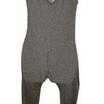 Rue 21 Women Grey With Black Stripes Jumpsuit Size M Sleeveless Stretch Summer Photo 0