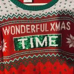 Well Worn Red Multi-Color Bright Holiday Ugly Christmas Knit Sweater Women Sz S Photo 2