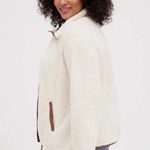 Torrid  Birch Sherpa Pu Trim Zip-Front Kimono Jacket Size Medium (00) M Photo 1