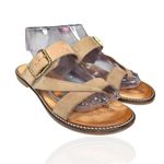 Coach And Four Italy Women's Size 8.5 Shoes Brown Leather Strappy Comfort Sandal Photo 3