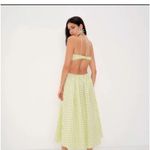 For Love & Lemons  Maureen Gingham Cut Out Bows Lime Green Lolita Cutout Dress Photo 7