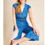 Anthropologie Pilcro 'jinxed' denim jumpsuit women's size 4 excellent Blue Photo 3