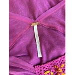 Free People Purple New Vibes Beaded Boho Asymmetrical Tank Top Size Small Photo 7