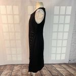 T Tahari Black Lace Up Skirt Sleeveless Sheath Cocktail Party Dress Size 10 Photo 5