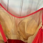 Trimshaper Coral‎ Ruffle Swim Top Size 16W Orange Photo 4