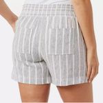 Briggs New York Briggs Women's Linen Blend 4 Pocket Woven Casual Pull-on Shorts Black Size XL Photo 1