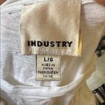 INDUSTRY White Ruffle Sleeves Short Sleeves 100% Pima Cotton TShirt Size L Size L Photo 7