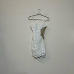 La Femme  Gold Sheer Cut Out Mini Prom Dress Size 6 Photo 4