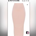 Pretty Little Thing Rose Second Skin Bodycon Midaxi Skirt Photo 5