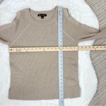 INC  International Concepts Metallic Split Sleeve Pullover Sweater Tan Small Photo 12