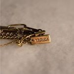 Yaduda Signed 3 Stand Gold Tone Blue Beads Lobster Claw Clasp Delicate Bracelet Photo 2