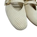 Dolce Vita Baylee Ballet Flats Bone Perforated Suede Cream Mary Jane 8 White Photo 2
