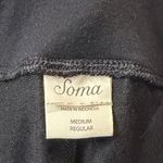 Soma - Black Wide Leg Stretchy Soft Lounge Pants Minimalist Comfort- Size M Photo 2