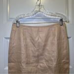 Calvin Klein Tan/Brown Linen Blend Career Pencil Skirt size 10 Photo 4