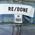 RE/DONE Blue Light Wash High Rise Ankle Denim Straight Leg Jeans Size 28 Photo 3