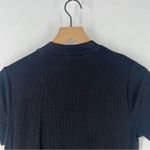 Motherhood Maternity Black‎ Ribbed Stretch Cutout V Neck Short Sleeve Tee Black Size undefined Photo 7