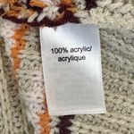 Maurice's Striped Vneck Knit Pullover Sweater Boho Tan Detail Womens size Med Photo 6