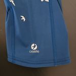 Oiselle Womens Blue Cropped Leggings with Bird Detail Size 4 Photo 7