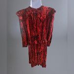 Ba&sh - Sahara Dress Red Snake Print Size XS Photo 7