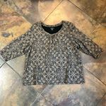 Croft & Barrow  Women’s Stretch 2 XL Tan Black Blouse Photo 3