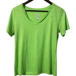 Nike Women Dri-Fit Athlete Training Running Green Shirt Sz Large Activewear Photo 0