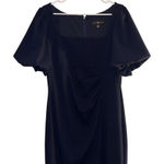 Betsy and Adam Women's Black Flutter Sleeve Midi Dress Size 12 Party/Cocktail Photo 0