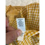 Banana Republic Womens Button Down Shirt Gingham Check Long Sleeve Yellow-S Photo 6