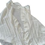 Top it off 100% bamboo ava ruffle wrap Womens ONE SIZE white light weight shawl​ Photo 6