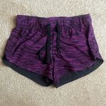 Lululemon Double Time Polar Pink Black Women's Reversible Running Shorts Size 2 Photo 3