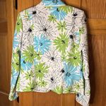 Requirements Vintage  Floral Lightweight Long Sleeve Full Zip Golf Jacket Sz 14 Photo 5