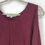 Lovers + Friends NEW  Maroon Top Blouse High Low Long Split Sleeves Size XS Photo 1