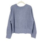 J.Crew  Ribbed funnelneck sweater linen-cotton blend Lavender Lakeshore Small NWT Photo 2