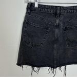 Free People Denim A-Line Skirt in Black Photo 5