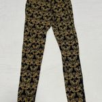 Ethika Black and Yellow Skull Leggings Photo 4